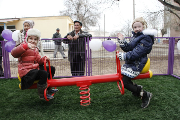 One more playground for children in Urgench city!