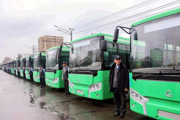 Uzbek-made SAZ LE60 passenger buses to begin operating in Kyrgyzstan