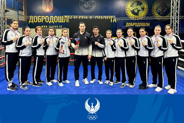 Все представительницы Узбекистана на пьедестале
