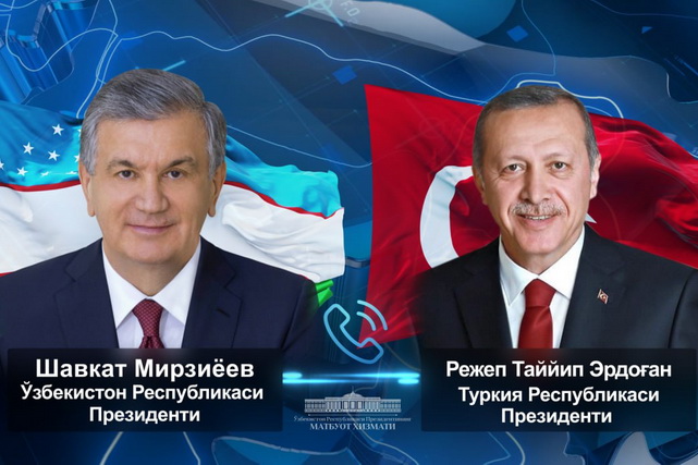 O‘zbekiston Prezidenti Turkiya Prezidenti bilan telefon orqali muloqot qildi