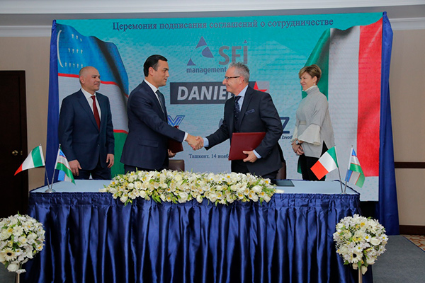 Danieli & C.Officine Meccaniche S.p.A. to participate in implementation of several projects in Uzbekistan