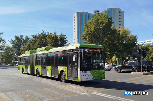 Toshkentda 2025 yil oxiriga qadar ilk tungi avtobuslar yo‘lga qo‘yiladi