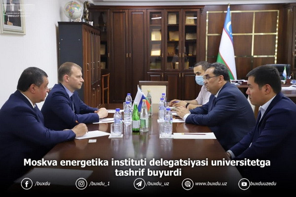 A delegation from the Moscow Power Engineering Institute visits Bukhara State University