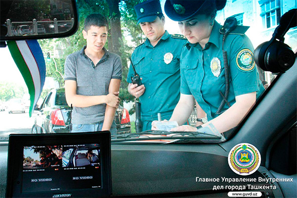 New DVRs for road traffic police vehicles tested in Tashkent