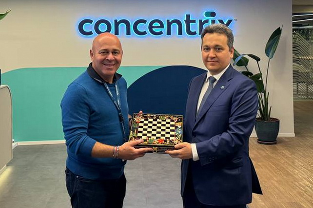 Uzbekistan delegation meets with Concentrix representatives