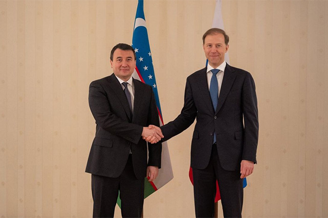 Denis Manturov and Jamshid Khodjaev lead the 25th meeting of the Russia-Uzbekistan Intergovernmental Commission