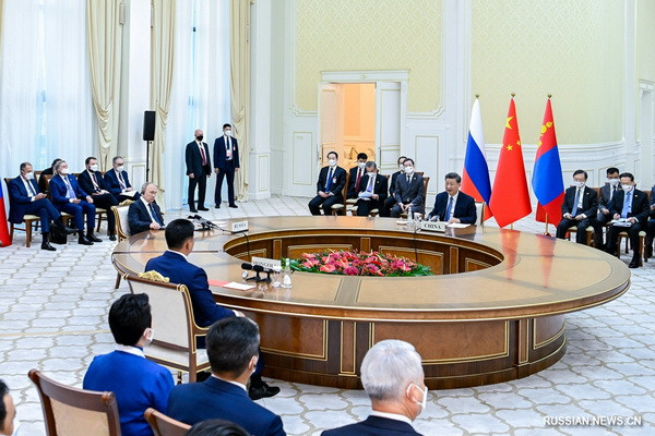 Xi attends sixth meeting of heads of state of China, Russia, Mongolia