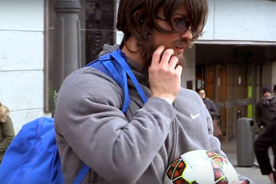 Cristiano Ronaldo goes in disguise on streets of Madrid (video)