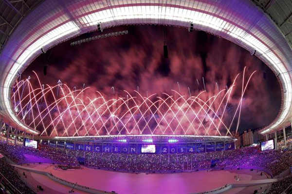 Opening Ceremony of Asian Games held in Incheon