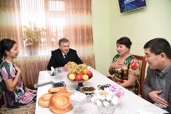 President visited Mirzachul sewing complex