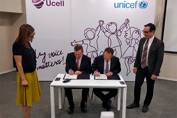 UNICEF and Ucell sign new partnership agreement