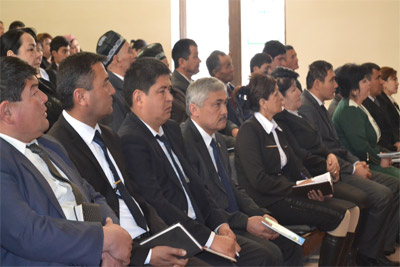 Candidate’s trustee of Islam Karimov met voters in Shurchi district