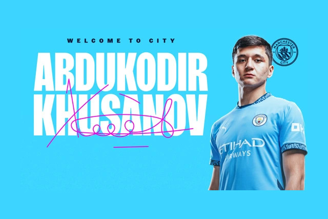 Abduqodir Xusanov rasman «Manchester Siti» o‘yinchisiga aylandi