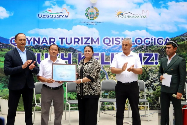Qashqadaryo viloyatining “Qaynar” va “Bashir” qishloqlariga rasman “Turizm qishlog‘i” maqomi berildi