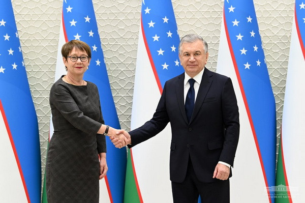 Shavkat Mirziyoyev meets with the President of the EBRD