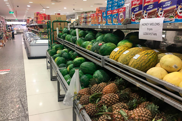 Uzbekistan delivered a test batch of fresh melons to Singapore