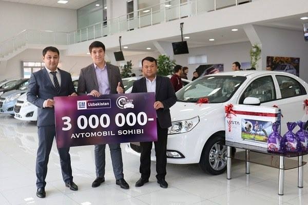 GM Uzbekistan congratulates owner of the 3,000,000th car