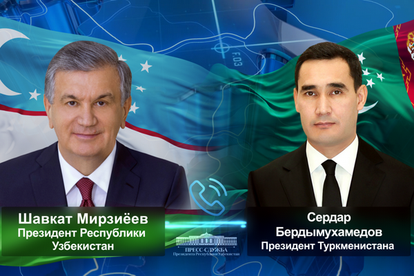 Ўзбекистон Президенти Туркманистон Президенти билан амалий ҳамкорликни ривожлантиришнинг долзарб масалаларини муҳокама қилди