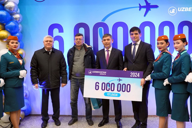 Uzbekistan Airways 6 millioninchi yo‘lovchi tashuvini amalga oshirdi
