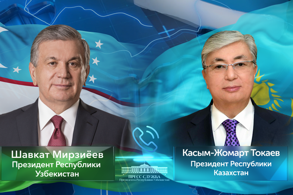 President of Uzbekistan, Kazakhstan hold a telephone conversation