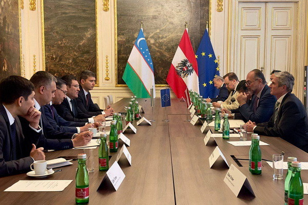 Minister of Energy of Uzbekistan meets with the Deputy Minister of Finance of Austria