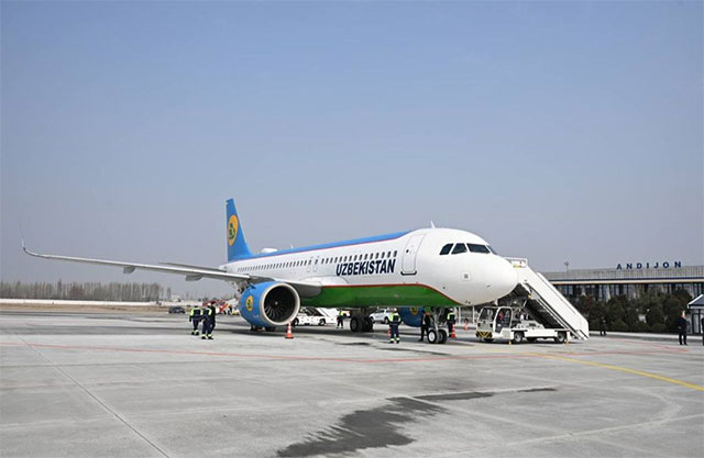Andijon xalqaro aeroportida aerodrom rekonstruksiyasining birinchi bosqichi yakunlandi