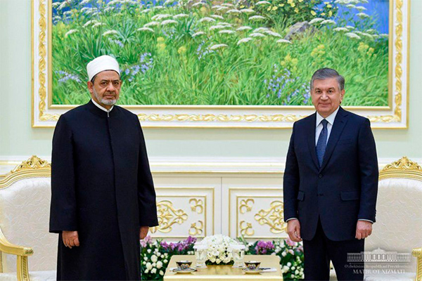 Uzbek President receives Grand Imam of Egypt
