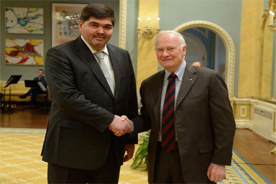 Uzbek envoy hands over credential to Canadian Governor General