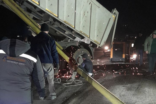 Toshkentda gaz quvurida avariya: yuzlab uylar gazsiz qoldi