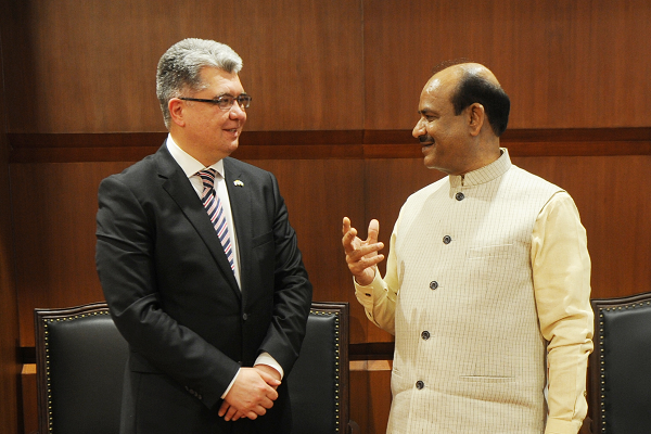 Ambassador of Uzbekistan meets with the speaker of the lower house of the Indian parliament