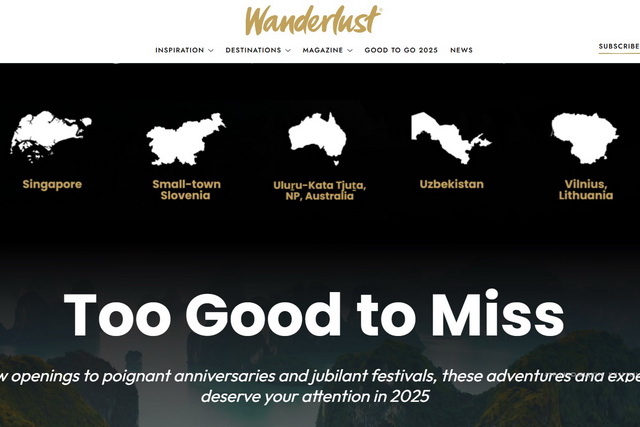 Wanderlust O‘zbekistonni 2025-yilda eng yaxshi turistik manzillar ro‘yxatiga kiritdi