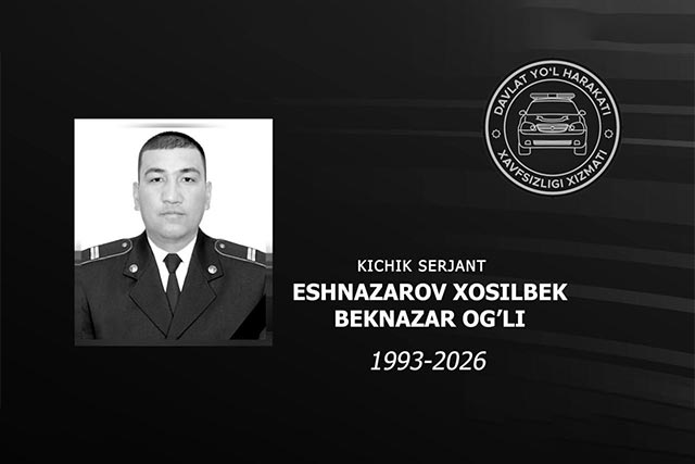 Президент Узбекистана посмертно наградил младшего сержанта Хосилбека Эшназарова медалью «Жасорат»
