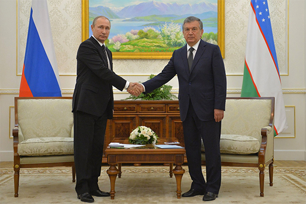 Путин ва Мирзиёев Самарқандда учрашишди