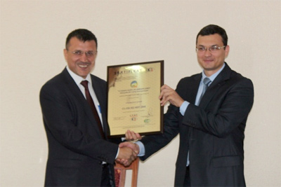 Uzselhozmashlizing receives ISO 9001 international certificate