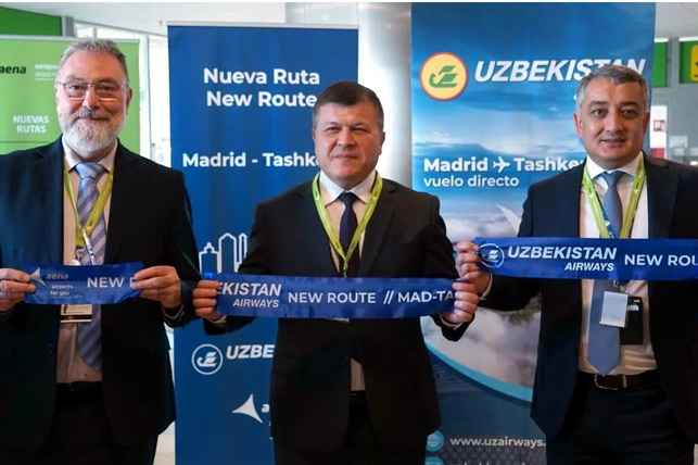"Toshkent-Madrid" yo'nalishidagi to'g'ridan-to'g'ri havo qatnovlari yo'lga qo'yildi