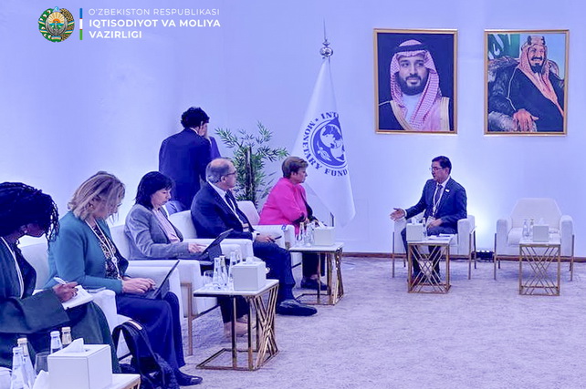Rivojlanayotgan mamlakatlar muloqoti konferensiyasi doirasida XVJ bosh direktori bilan uchrashuv bo‘lib o‘tdi