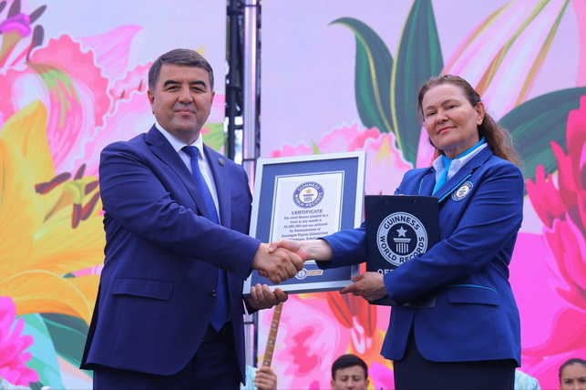 Namangan Enters Guinness World Records with Massive Flower Planting Campaign