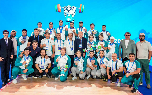 O‘zbekiston og‘ir atletika bo‘yicha o‘smirlar va yoshlar o‘rtasidagi Osiyo chempionatida umumjamoa hisobida g‘olib chiqdi