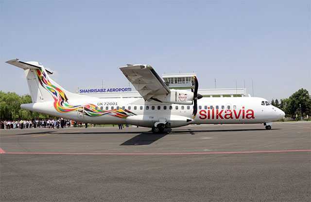 Shahrisabz aeroporti ilk bor o‘rta masofalarga mo‘ljallangan ATR-72 samolyotini qabul qildi