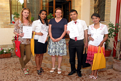 Young orators visit German Embassy in Tashkent
