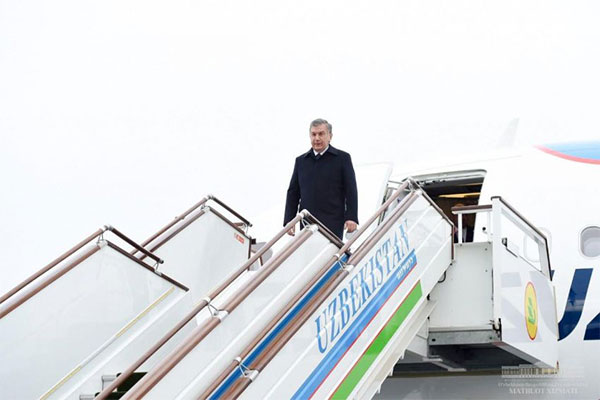 President of Uzbekistan arrives in Samarkand
