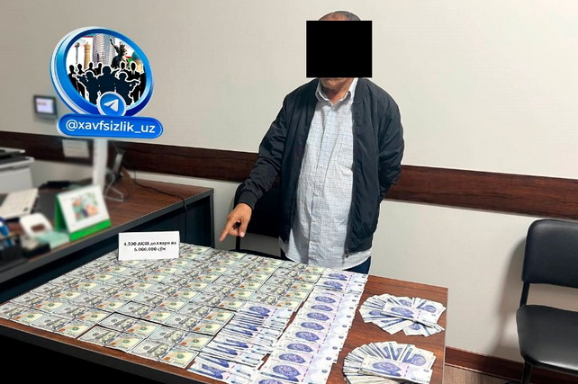 Сирдарё туманида адвокат 5500 АҚШ долларини ундириб олгани учун қўлга олинди