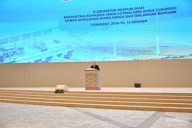 O‘zbekiston Prezidenti energetika sohasida yangi quvvatlarni ishga tushirdi