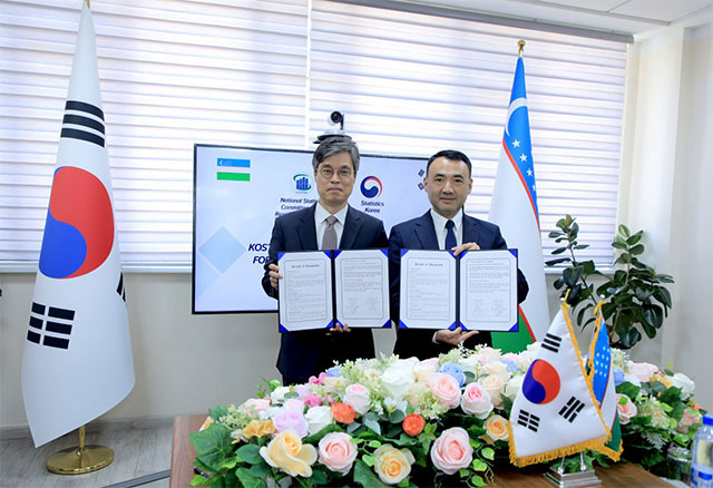 Koreya hukumati “Statistika salohiyatini oshirish” loyihasi uchun O‘zbekistonga 3,8 mln dollarlik grant ajratdi