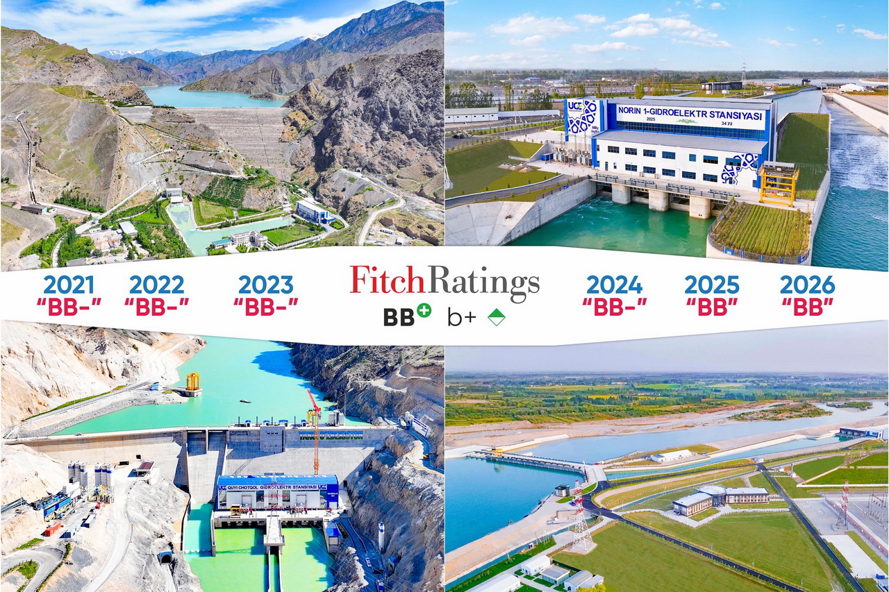 Fitch Upgrades Uzbekhydroenergo Outlook to Positive at BB-