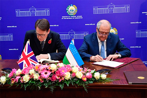 Uzbekistan and Great Britain sign partnership and cooperation agreement