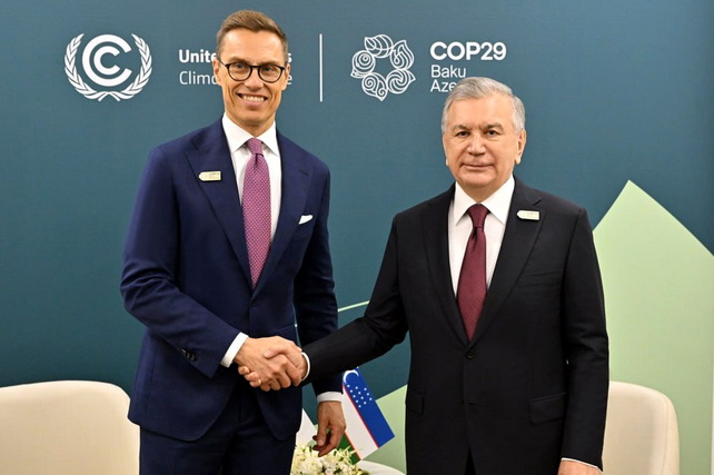 O‘zbekiston Prezidenti Finlyandiya Prezidenti bilan uchrashuv o‘tkazdi