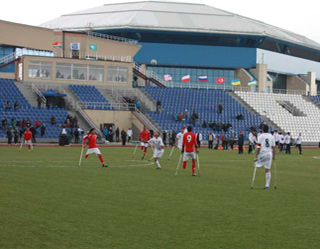 Uzbekistan national team on football among amputees defeat Ukraine at World Cup