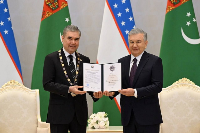 Turkman xalqining milliy yetakchisi "Oliy Darajali Do‘stlik" ordeni bilan mukofotlandi