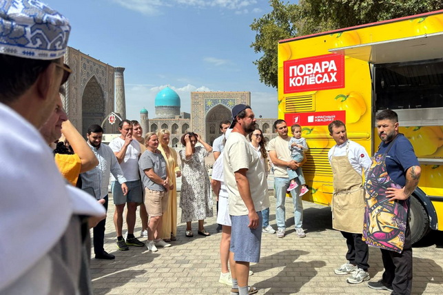 Rossiyaning mashhur “G‘ildirakdagi oshpazlar” dasturi ijodiy guruhi O‘zbekistonda